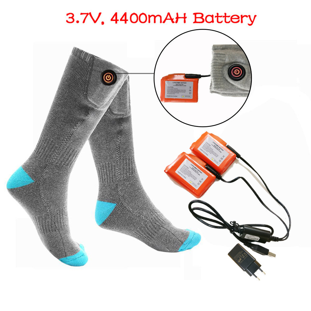 Chaussettes chauffantes rechargeables – chaleur constante, autonomie prolongée, confort hivernal
