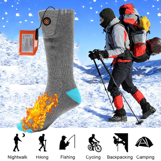 Chaussettes chauffantes rechargeables – chaleur constante, autonomie prolongée, confort hivernal