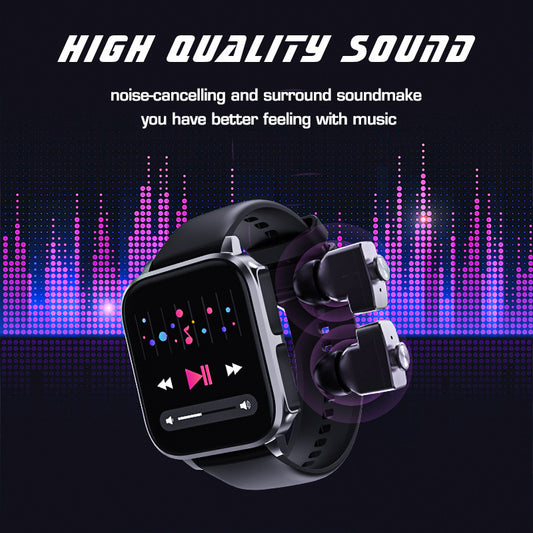 ⌚ Montre Connectée 2-en-1 avec Écouteurs Bluetooth