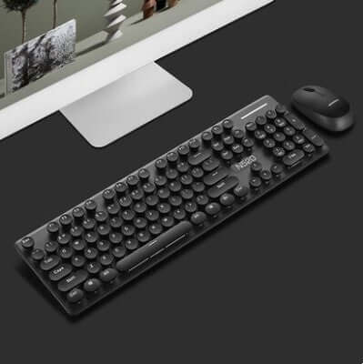 Ensemble clavier et souris rétro Steampunk