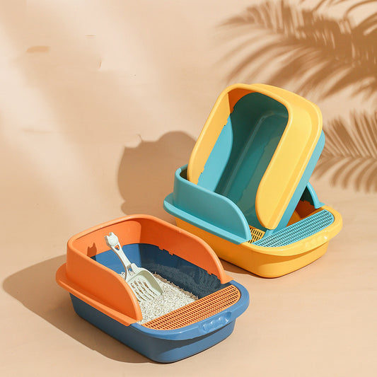 Maison de toilette pour chat fermée – bac à litière intégral avec design kennel