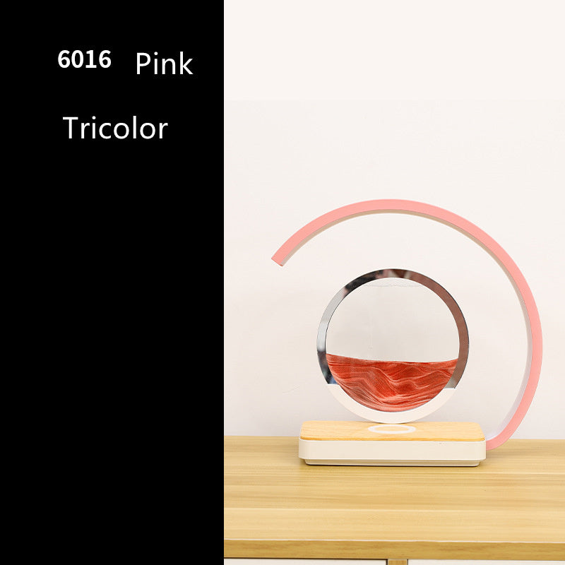 Lampe créative sablier LED 3D – décompression, peinture sable mouvant