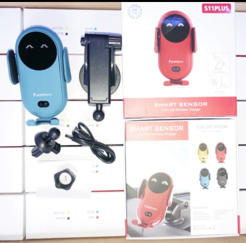 Support Téléphone Voiture avec Chargeur Sans Fil