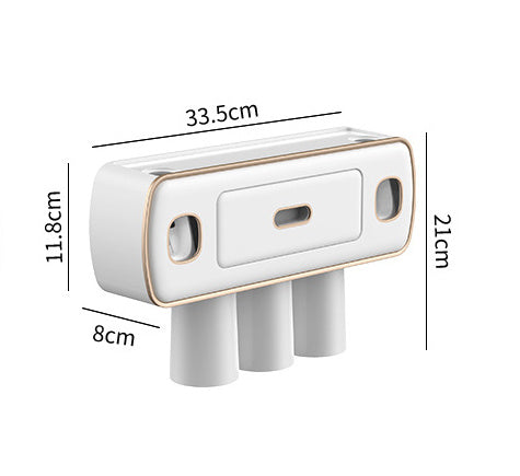 Wall-mounted Punch-free Multi-functional Toothbrush Rack