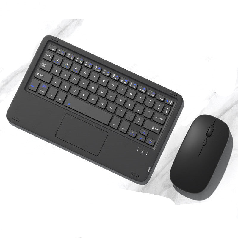 Souris sans fil silencieuse avec clavier tactile