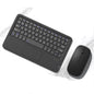 Souris sans fil silencieuse avec clavier tactile