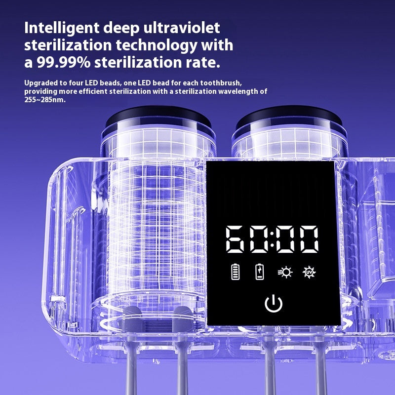 Porte-brosse à dents mural intelligent – Fashion Home, design moderne, hygiénique