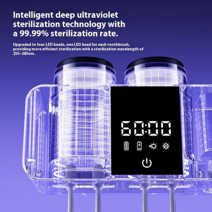 Porte-brosse à dents mural intelligent – Fashion Home, design moderne, hygiénique