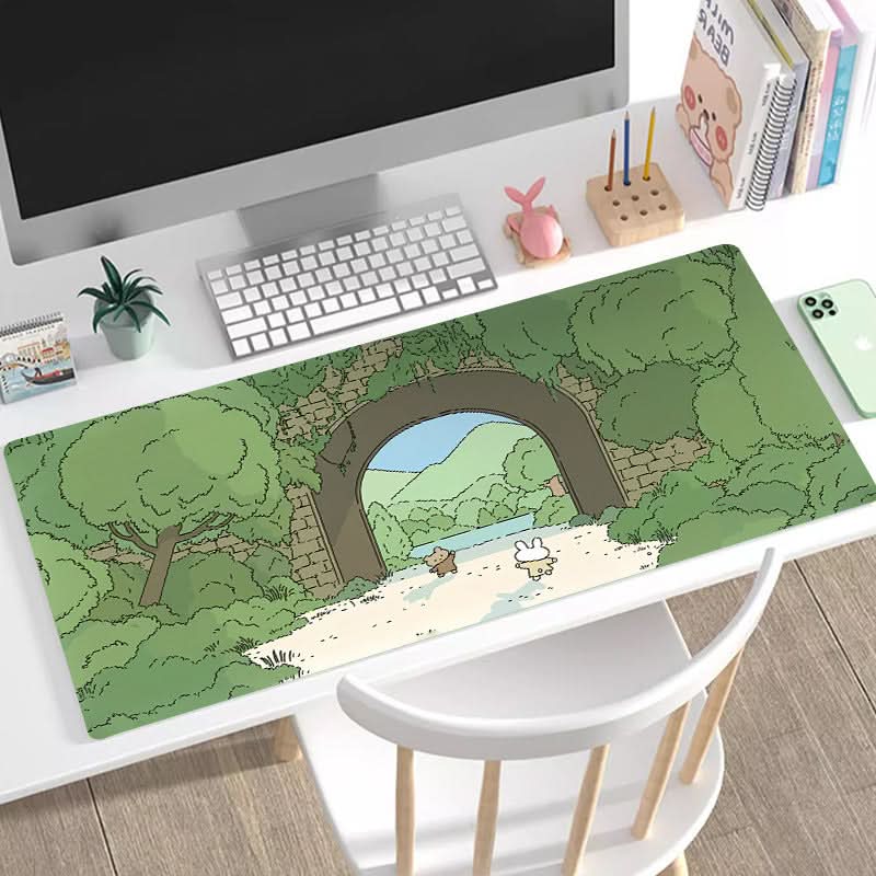 Tapis de souris XXL – bord verrouillé, antidérapant, motifs personnalisés