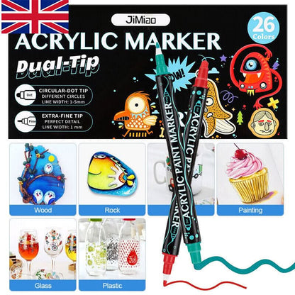 Set of 26 acrylic paint markers