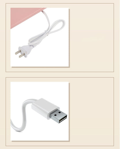 Chauffe-masque facial portable – miroir de maquillage intégré, USB ou 220V, soin hydratant