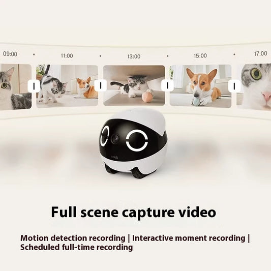 Robot Caméra Mobile Sans Fil pour Chat