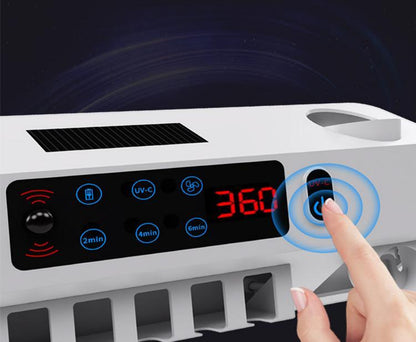 Stérilisateur de brosses à dents intelligent UV – support mural salle de bain, rangement hygiénique
