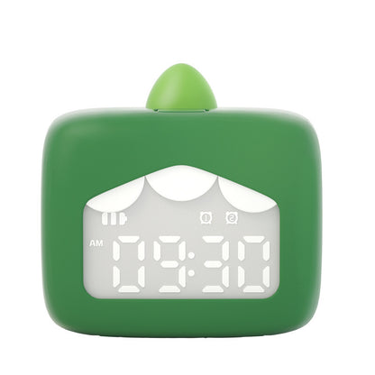 Réveil enfant silencieux – Design mignon, silicone doux, idéal pour chambre et bureau