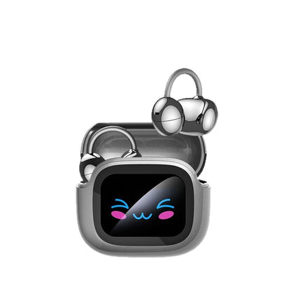 Casque Bluetooth HTC Burmester NE32 - Écouteurs Ouverts avec IA dans leur boîtier élégant.