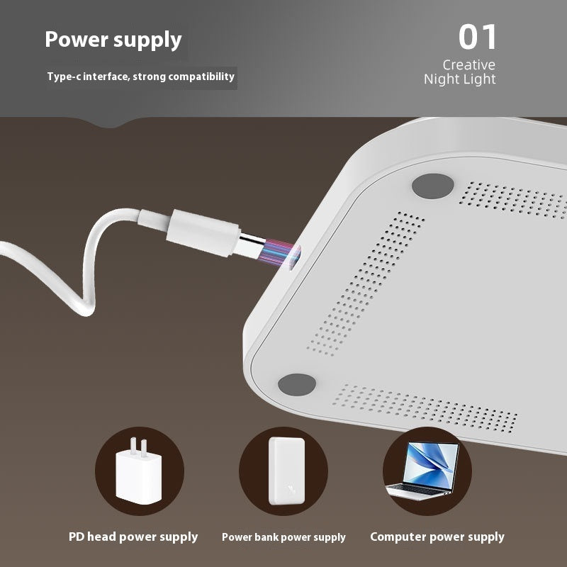 Lampe d’ambiance multifonctionnelle – pliable, support téléphone, chargeur sans fil