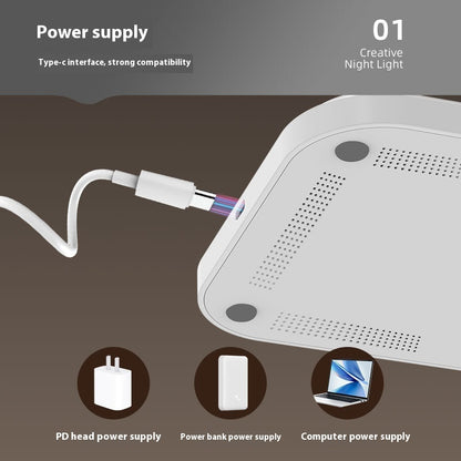 Lampe d’ambiance multifonctionnelle – pliable, support téléphone, chargeur sans fil