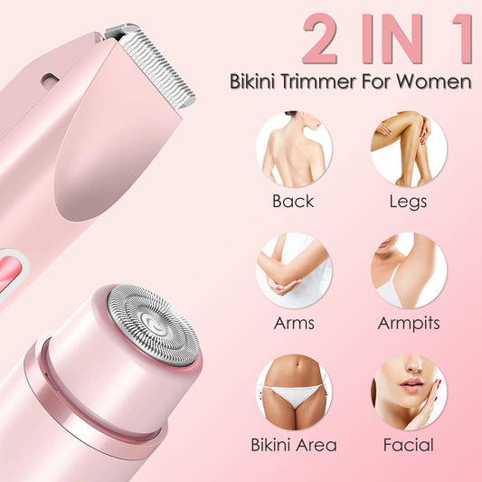 Tondeuse Bikini 2-en-1 Rechargeable