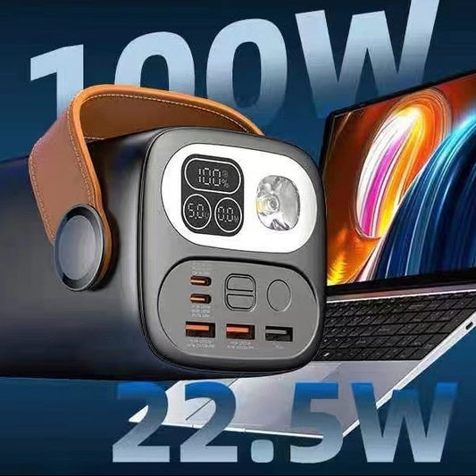 Batterie externe 60000mAh – charge rapide multi-appareils avec écran LCD et lampe LED