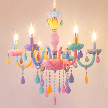 Lampe de Chambre Macaron en Cristal