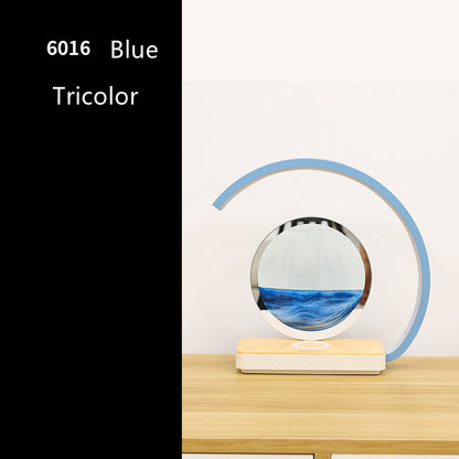 Lampe créative sablier LED 3D – décompression, peinture sable mouvant