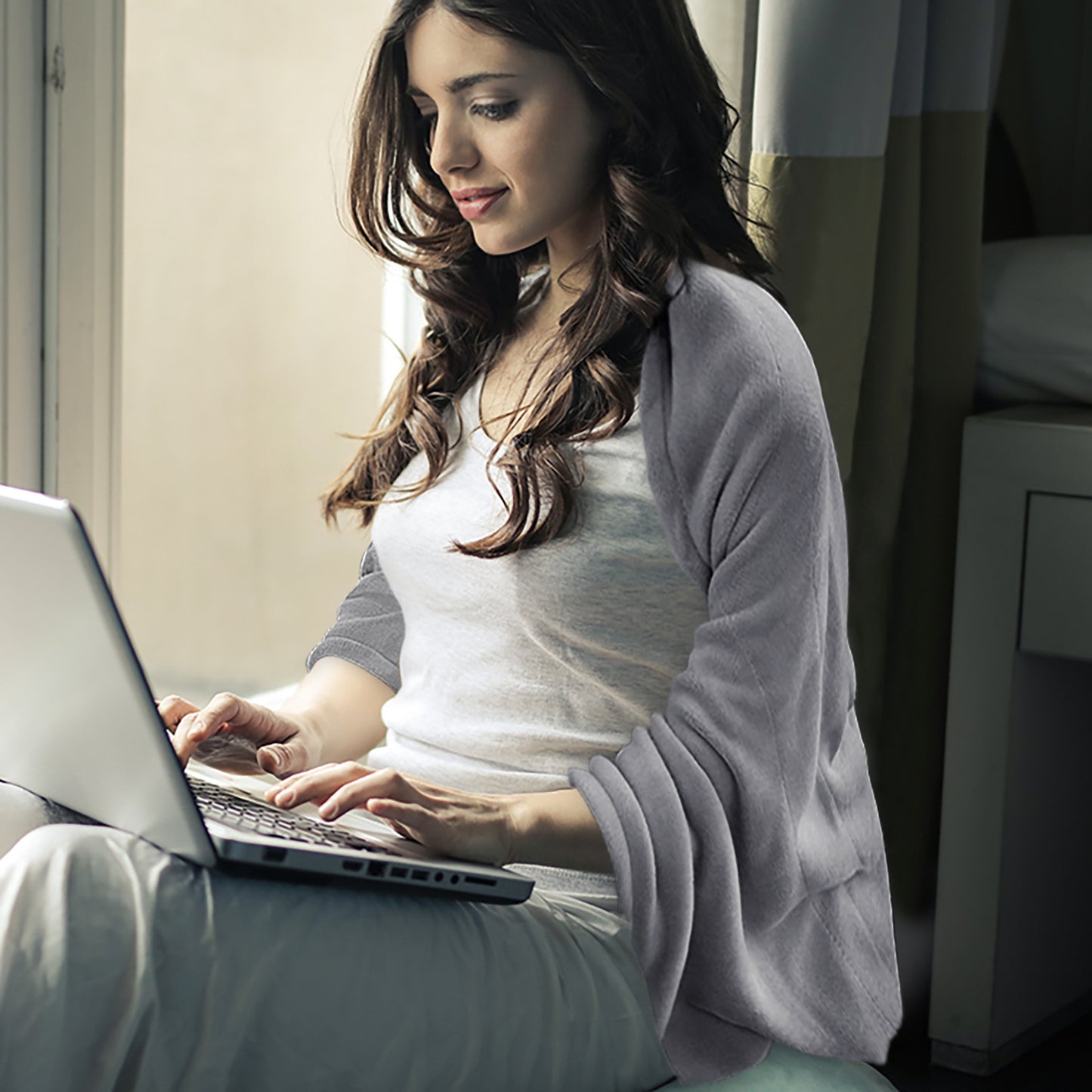 USB Electric Heating Blanket Pure Color Suede Heating To Keep Warm