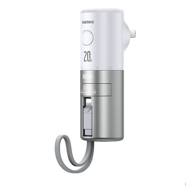 Batterie externe 20W – charge rapide avec câble intégré