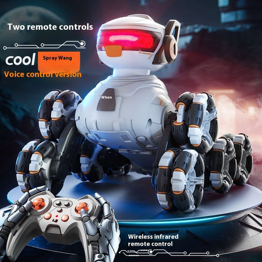 Voiture télécommandée intelligente à huit roues, robot chien, cascade et déformation
