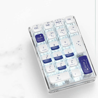 Fashionable Wireless Three-mode Transparent Numeric Keypad