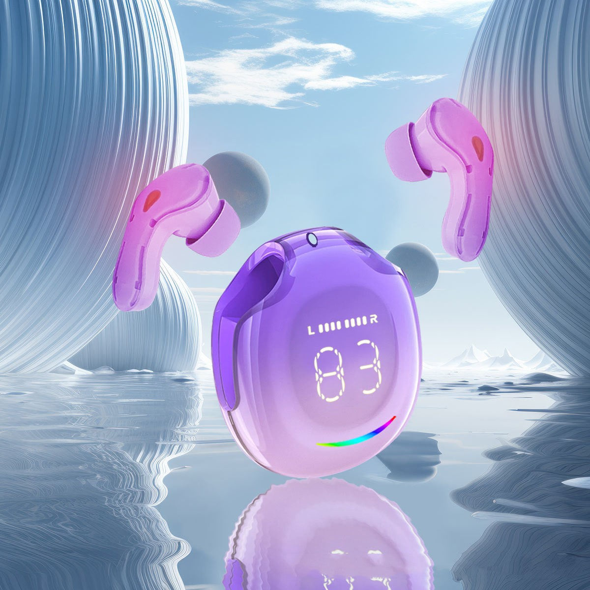 Écouteurs Bluetooth sans fil – haute qualité sonore, autonomie ultra-longue, design moderne