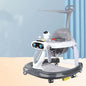 Multifunctional anti-rollover baby and child walker