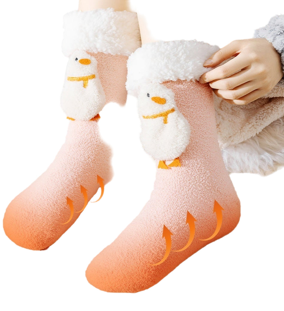 Chaussettes chauffantes électriques pour l'hiver, résistantes au froid et au chaud