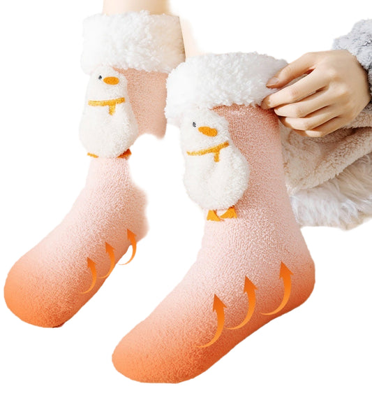 Chaussettes chauffantes électriques pour l'hiver, résistantes au froid et au chaud