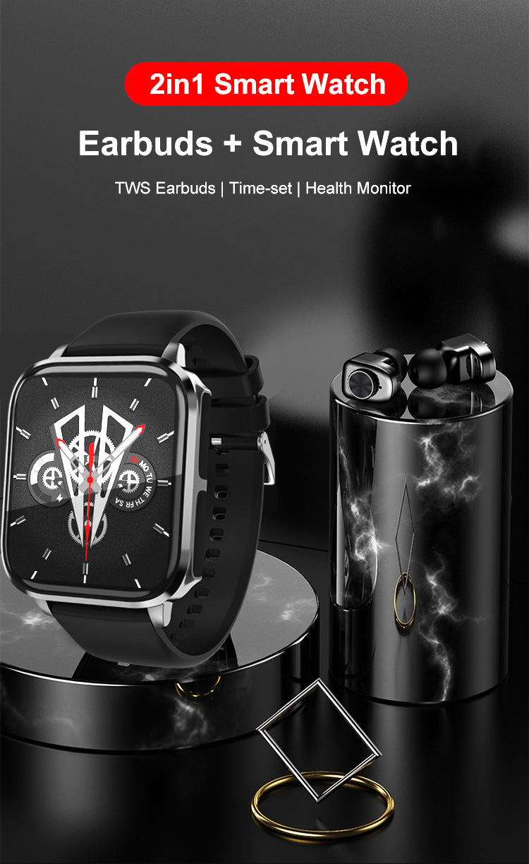 ⌚ Montre Connectée 2-en-1 avec Écouteurs Bluetooth