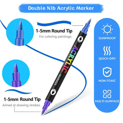 Dual Tip Acrylic Marker