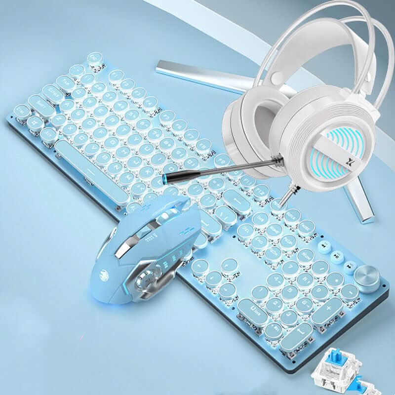Ensemble clavier mécanique + souris filaire