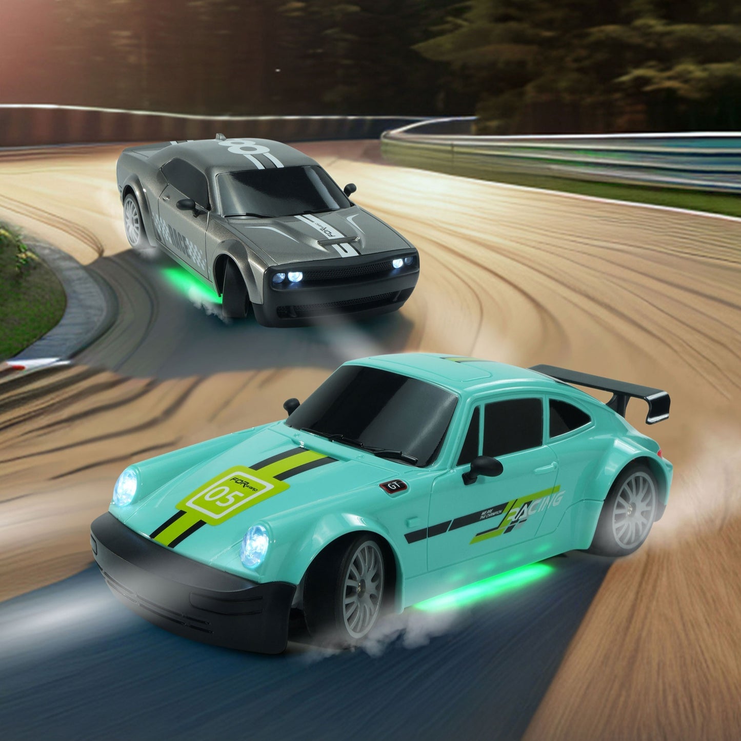 Voiture télécommandée RC 4 roues motrices – drift haute vitesse, rechargeable