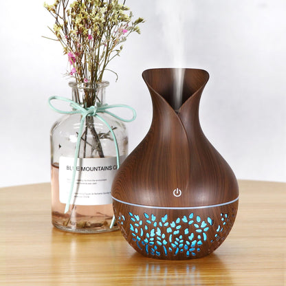 Diffuseur d’arômes Mini Petal – vase creux créatif, humidificateur USB compact