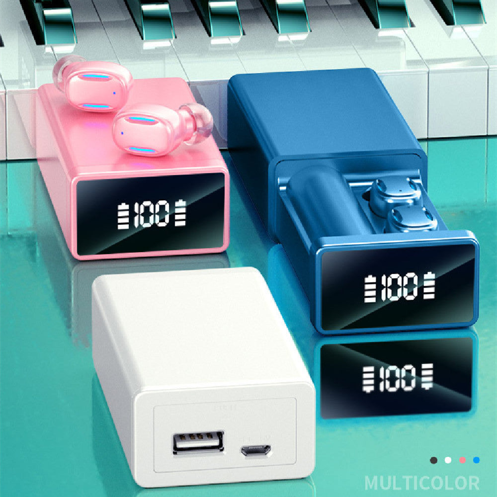 Écouteurs Bluetooth TWS Mini – sport intra-auriculaires, contrôle tactile, ultra longue autonomie