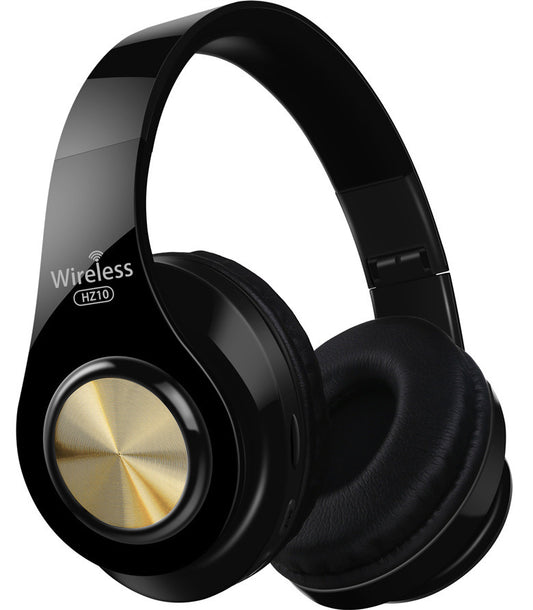 Casque Bluetooth sans fil pliable – monté sur tête, son stéréo HD avec subwoofer