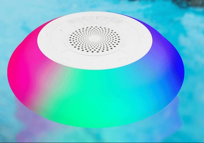 Enceinte Bluetooth flottante étanche – lumière LED colorée, IPX7, son stéréo 5W