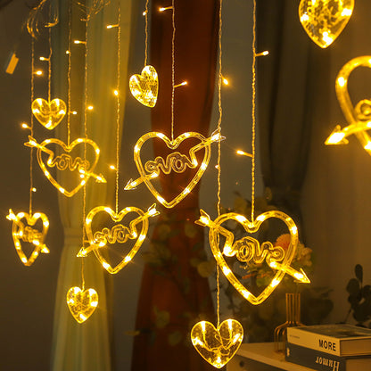 Rideau lumineux LED “Love” – Décoration romantique pour chambre et fêtes