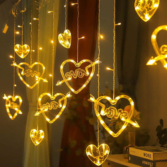 Rideau lumineux LED “Love” – Décoration romantique pour chambre et fêtes