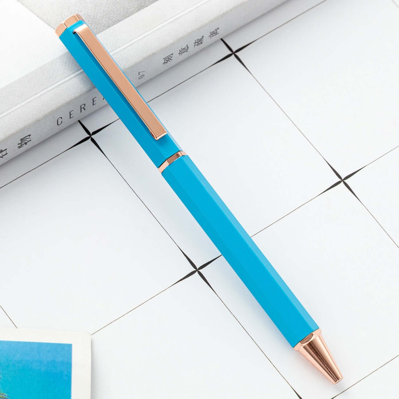 Stylo à Bille Métallique Hexagonal