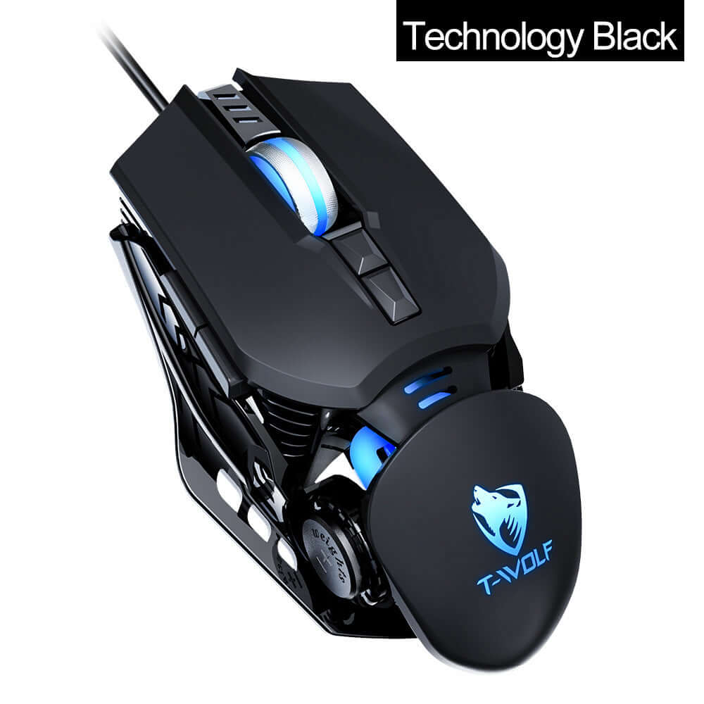 Souris de jeu mécanique lestée Macro E-sports