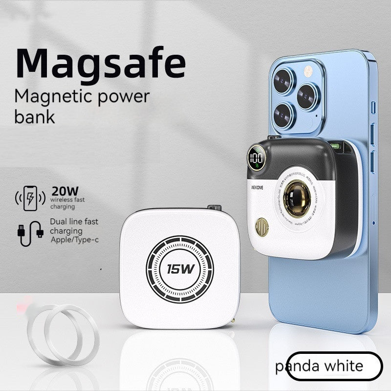 Creative Portable Wireless Magnetic Camera Modeling Power Bank