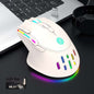 Souris de jeu sans fil rechargeable E-sports RVB colorée