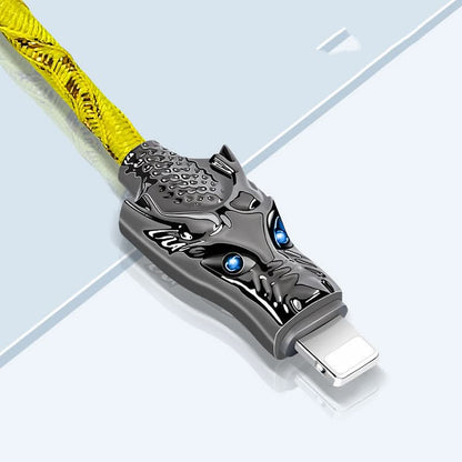 Câble de données tressé Dragon Line – multi-interface, haute résistance, indicateur LED