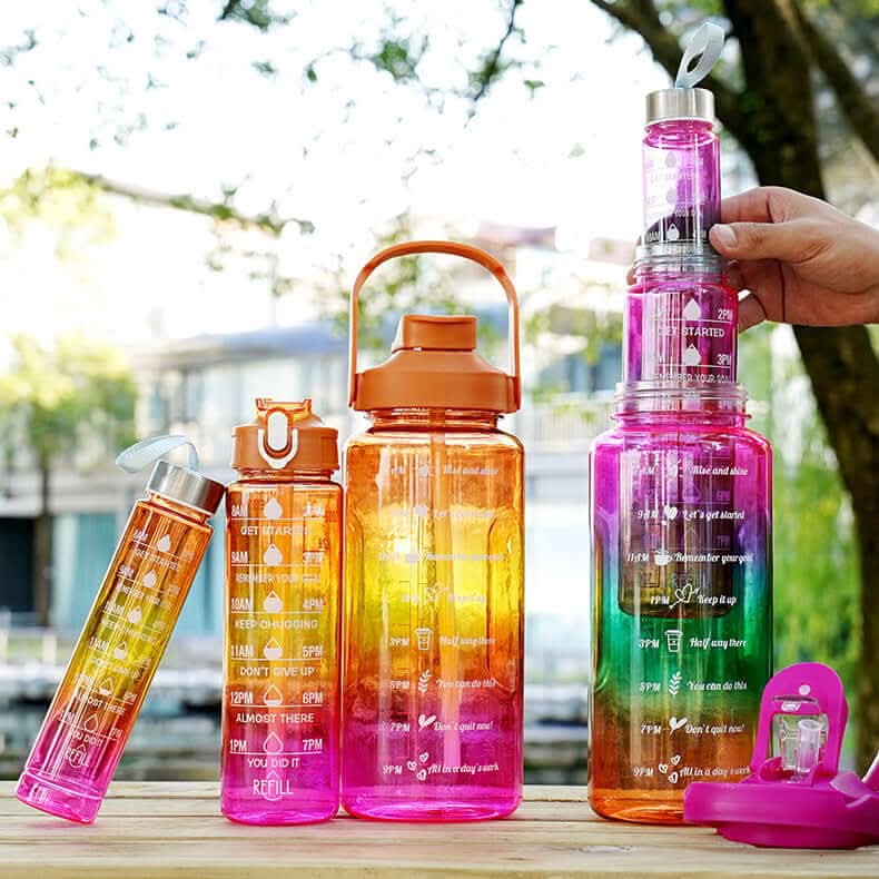 3-in-1 Sports Water Bottle Set