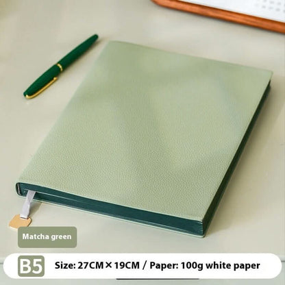Lychee pattern soft leather cover notebook